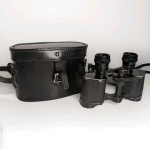 Antique WWI Era Maxim Paris 8x Prism Binoculars France Original Leather Case